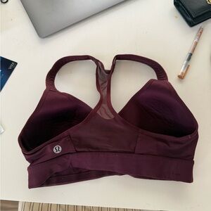 lululemon athletica Women's Burgundy Sports Bra